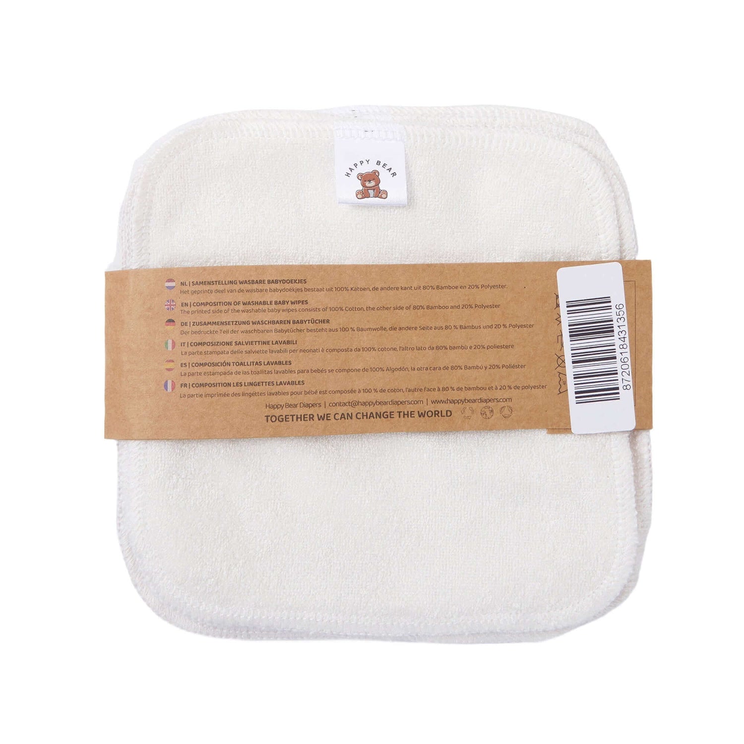 HappyBear Diapers Babydoekjes set 10 stuks | Twiggy