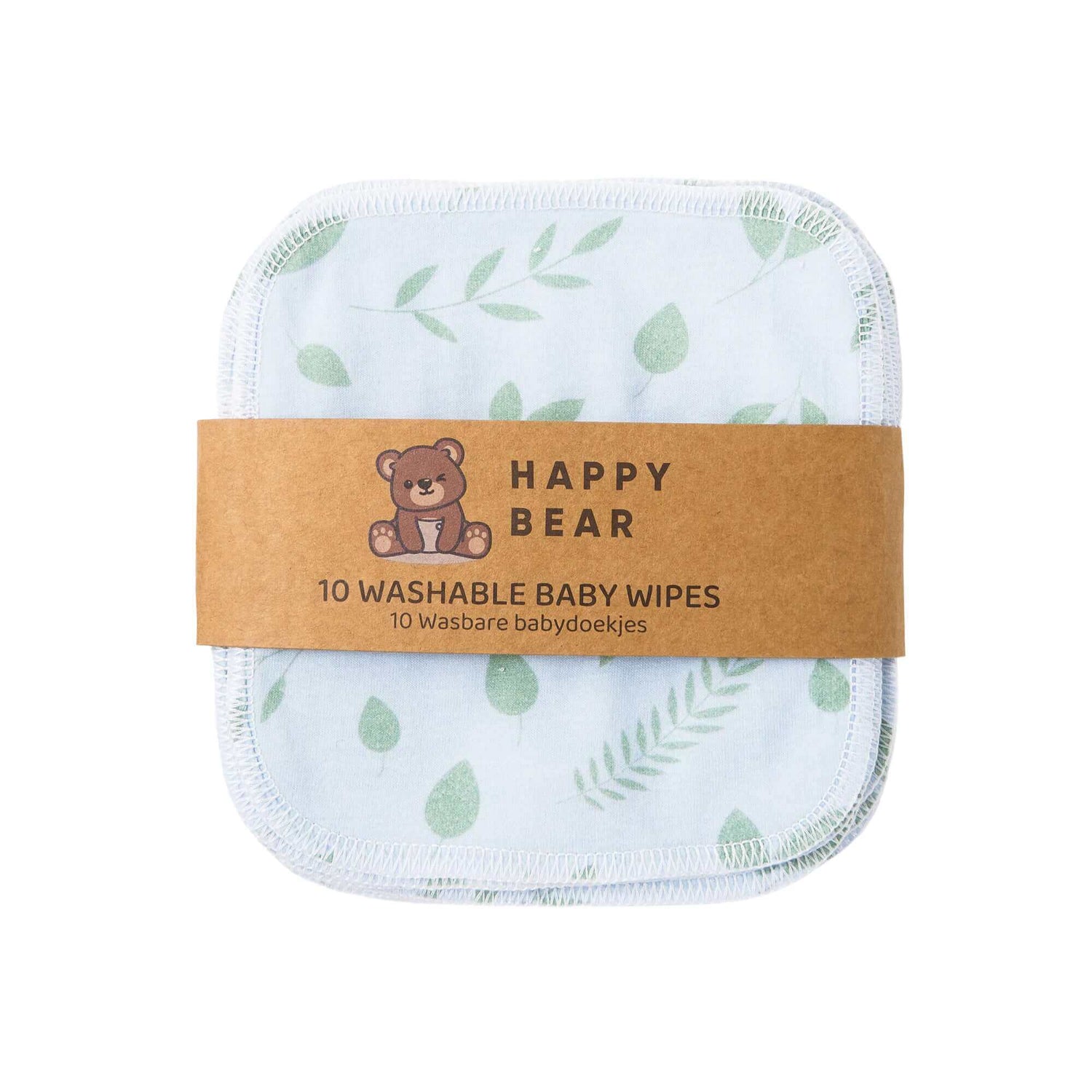 HappyBear Diapers Babydoekjes set 10 stuks | Botanical